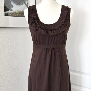 Bass Cotton Brown Summer Dress Made in India
